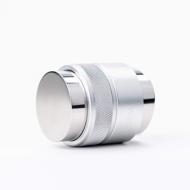 CREMA Coffee Products 59mm Hand Tamper & Coffee Distributor | Compatible with Flair Pro and Pro 2 Portafilter | Double-Sided, Adjustable Depth Tool | Made with Durable 304 Stainless Steel | Silver - Image 2